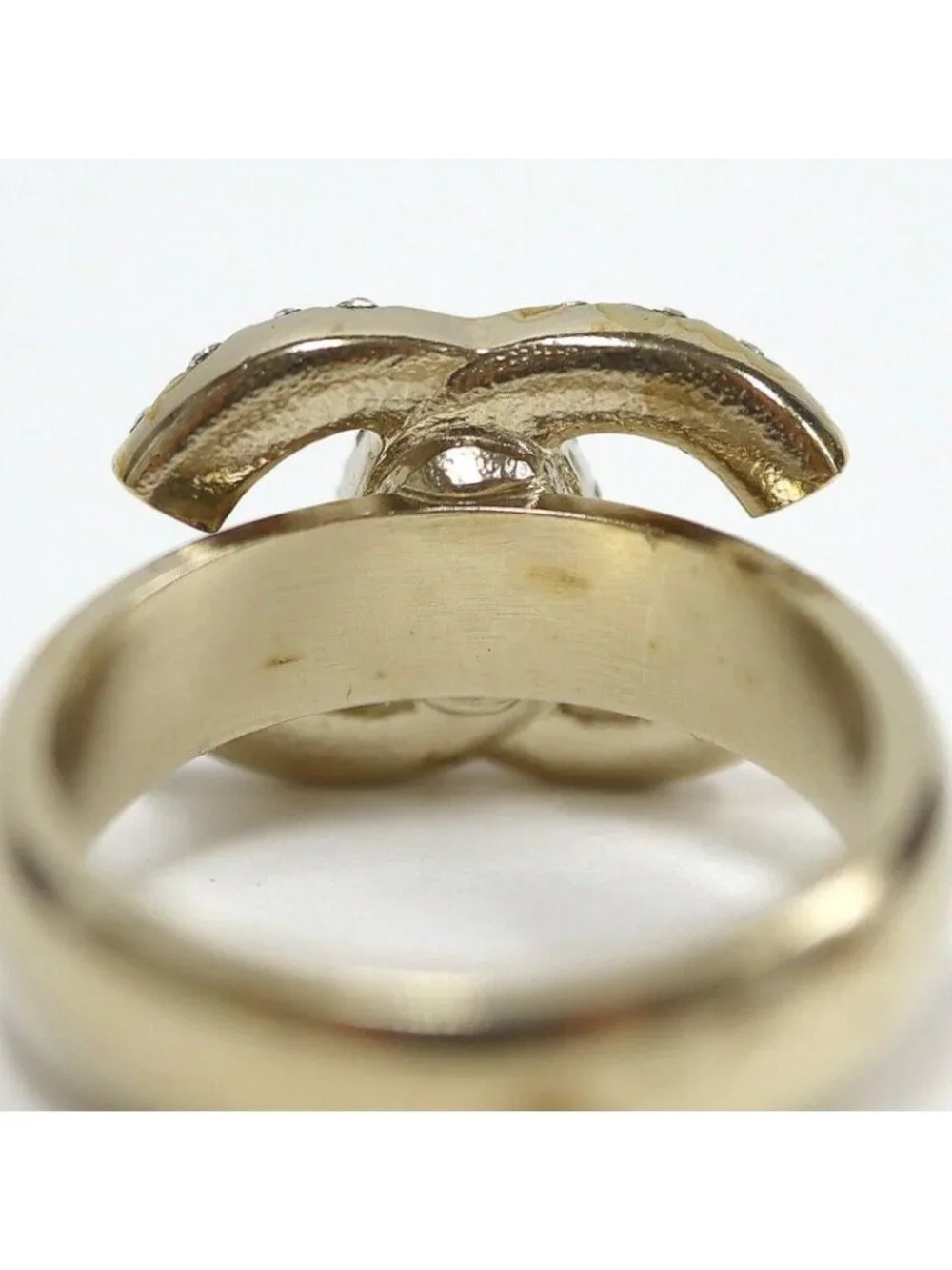 Chanel Ring CC Logo Rhinestone Metal - Picture 8 of 11